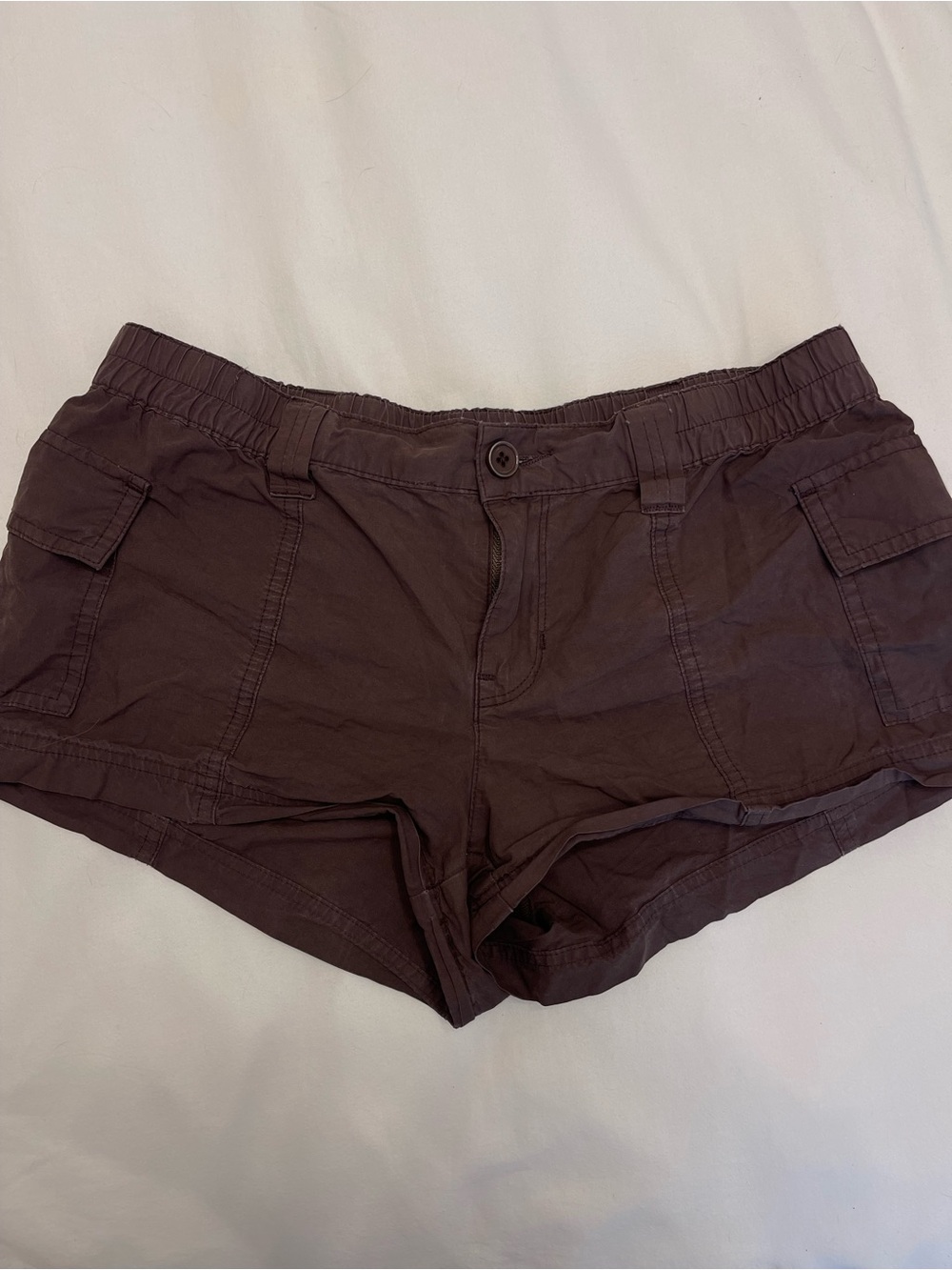 Pacsun low rise brown cargo shorts